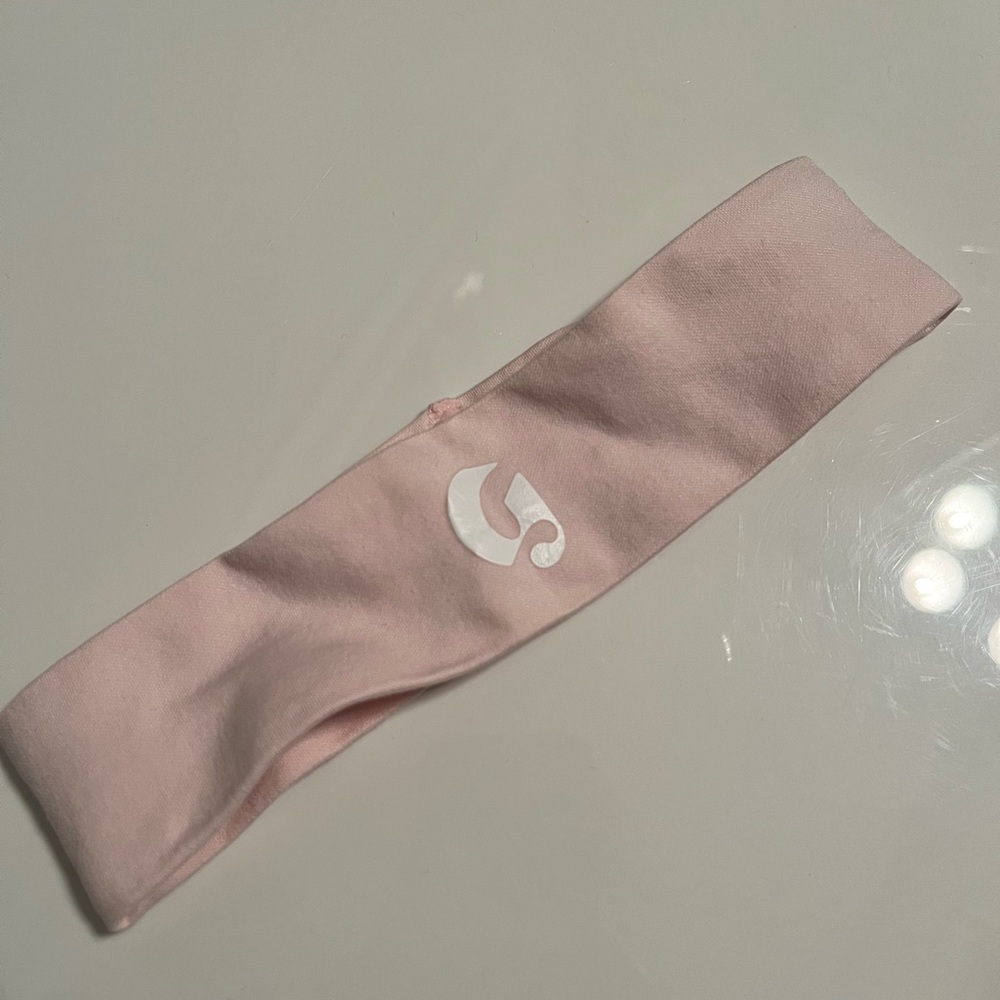 Glossier face wash headband pink